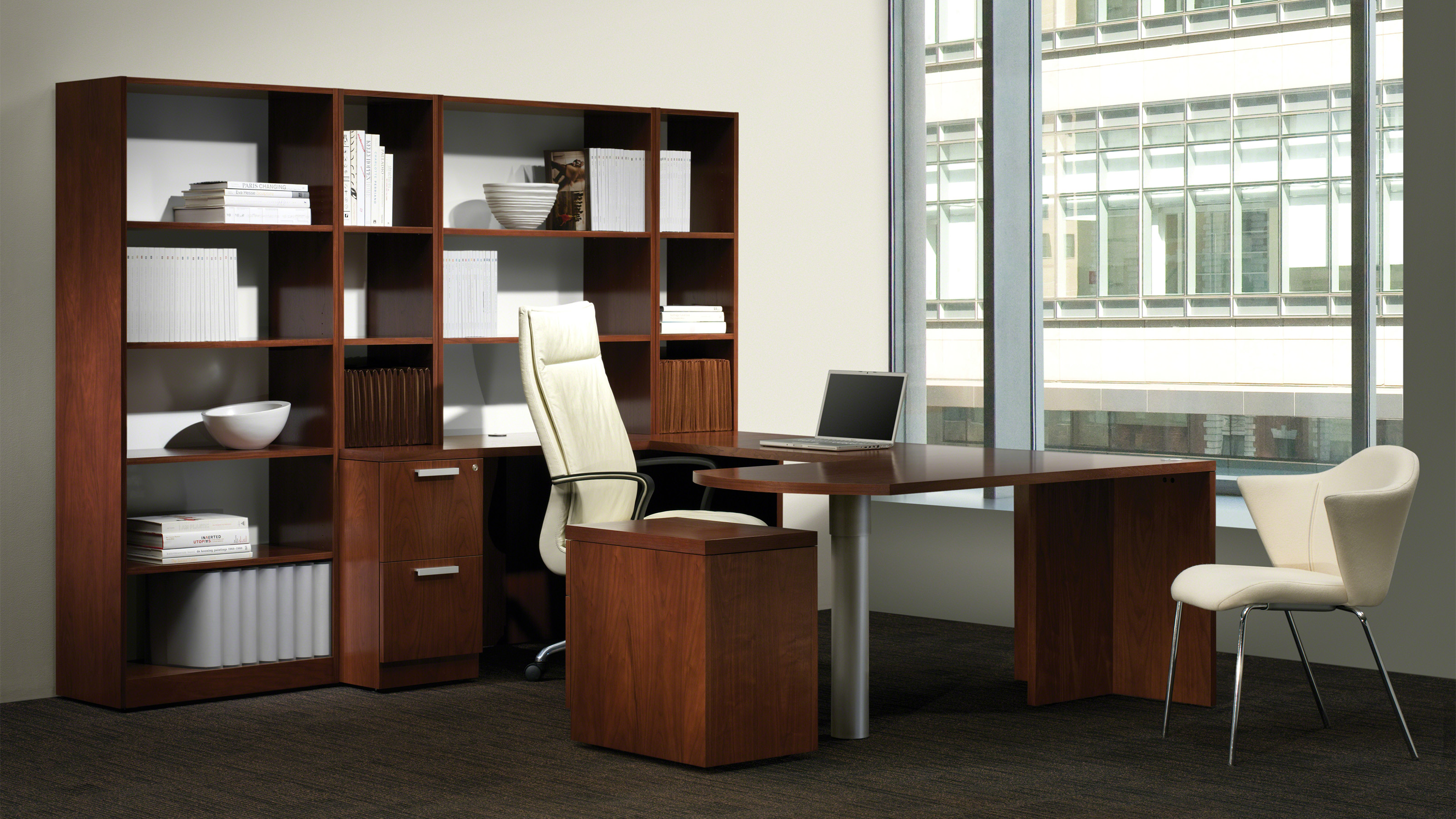Walden wood furniture in office environment