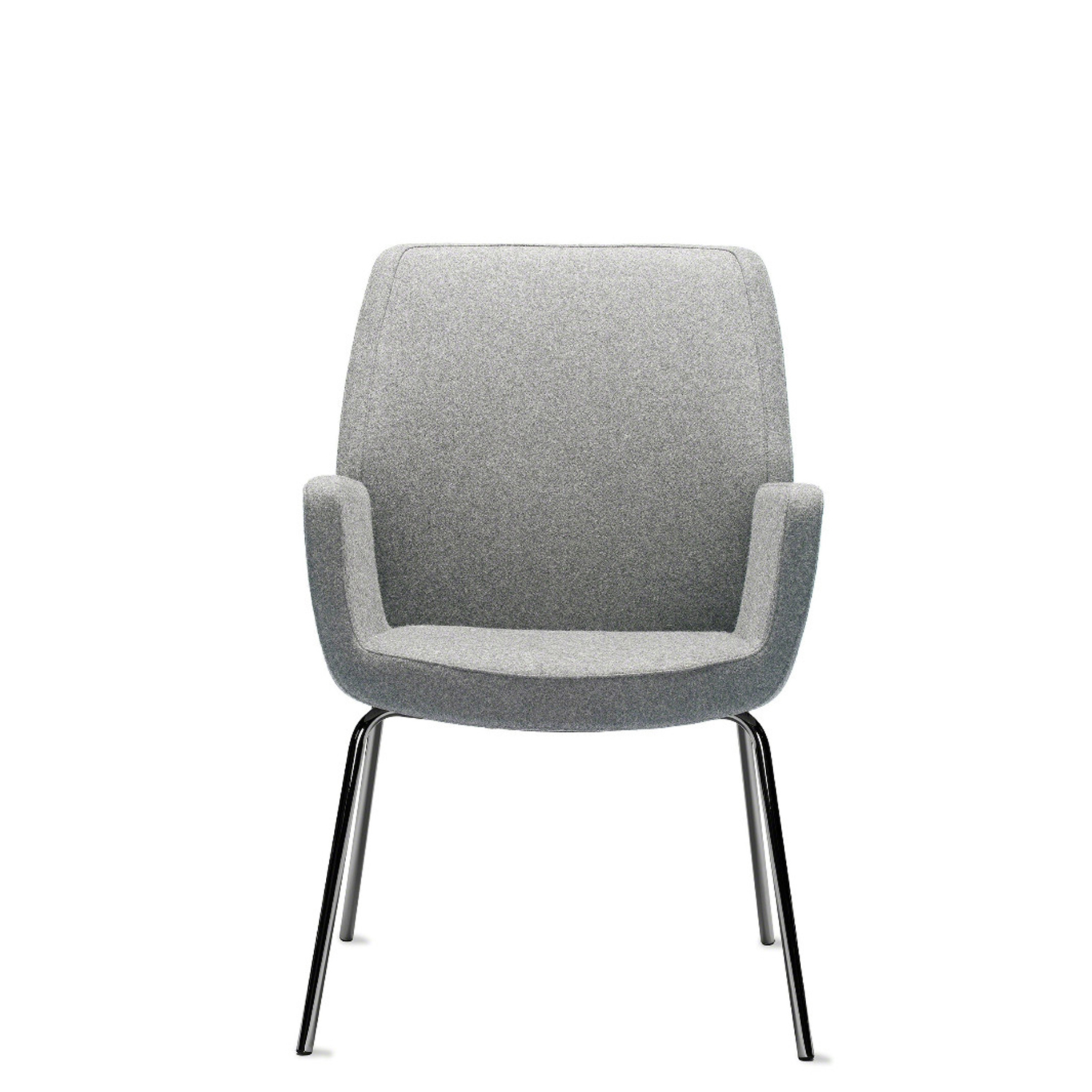 bindu chair with gray cushion