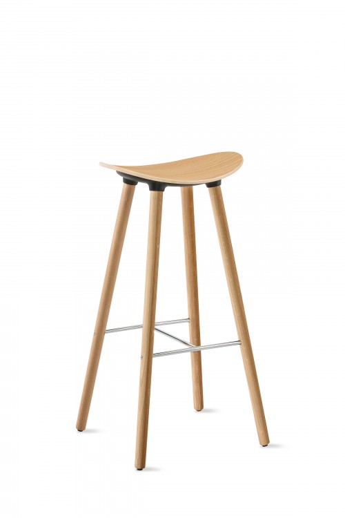 Enea wood cafe stool by Coalesse
