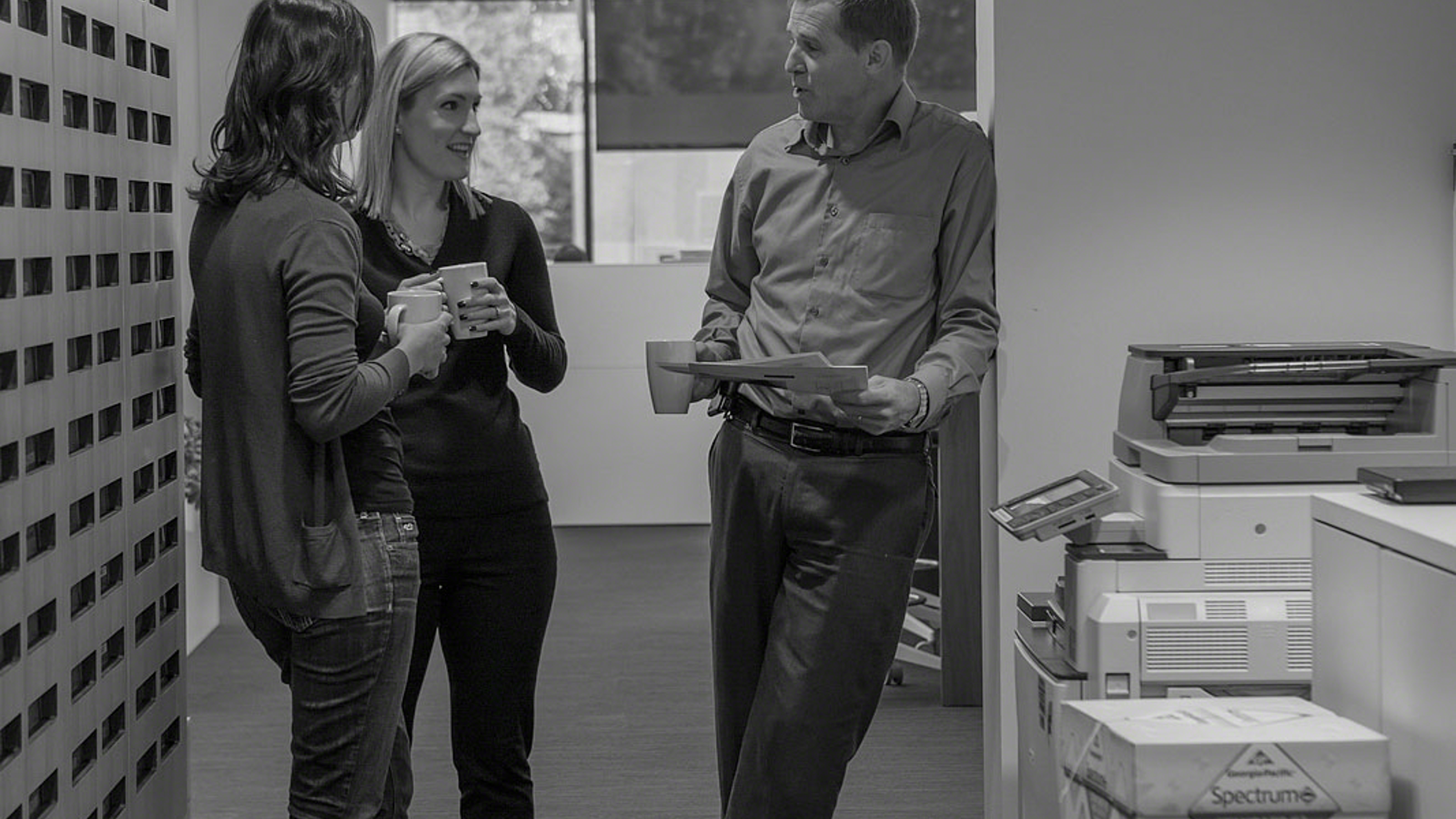 photo of people talking