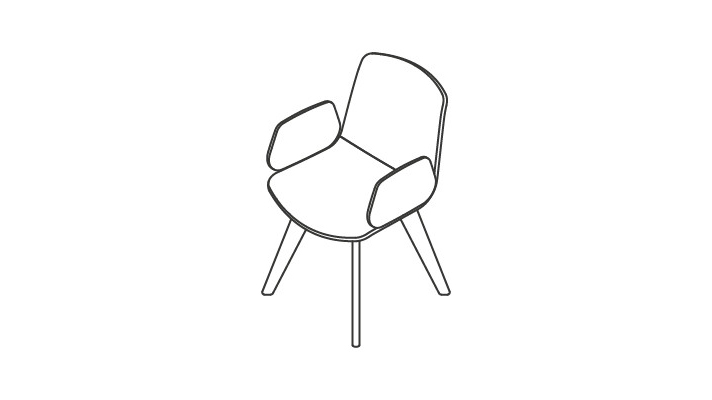 wire frame guest chairs