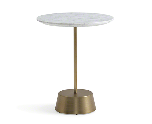side table with gold base