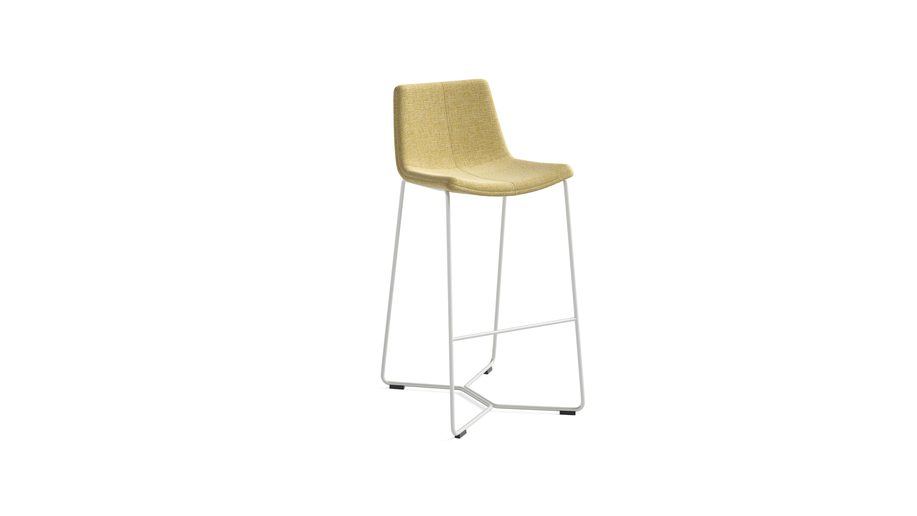 tall stool in yellow