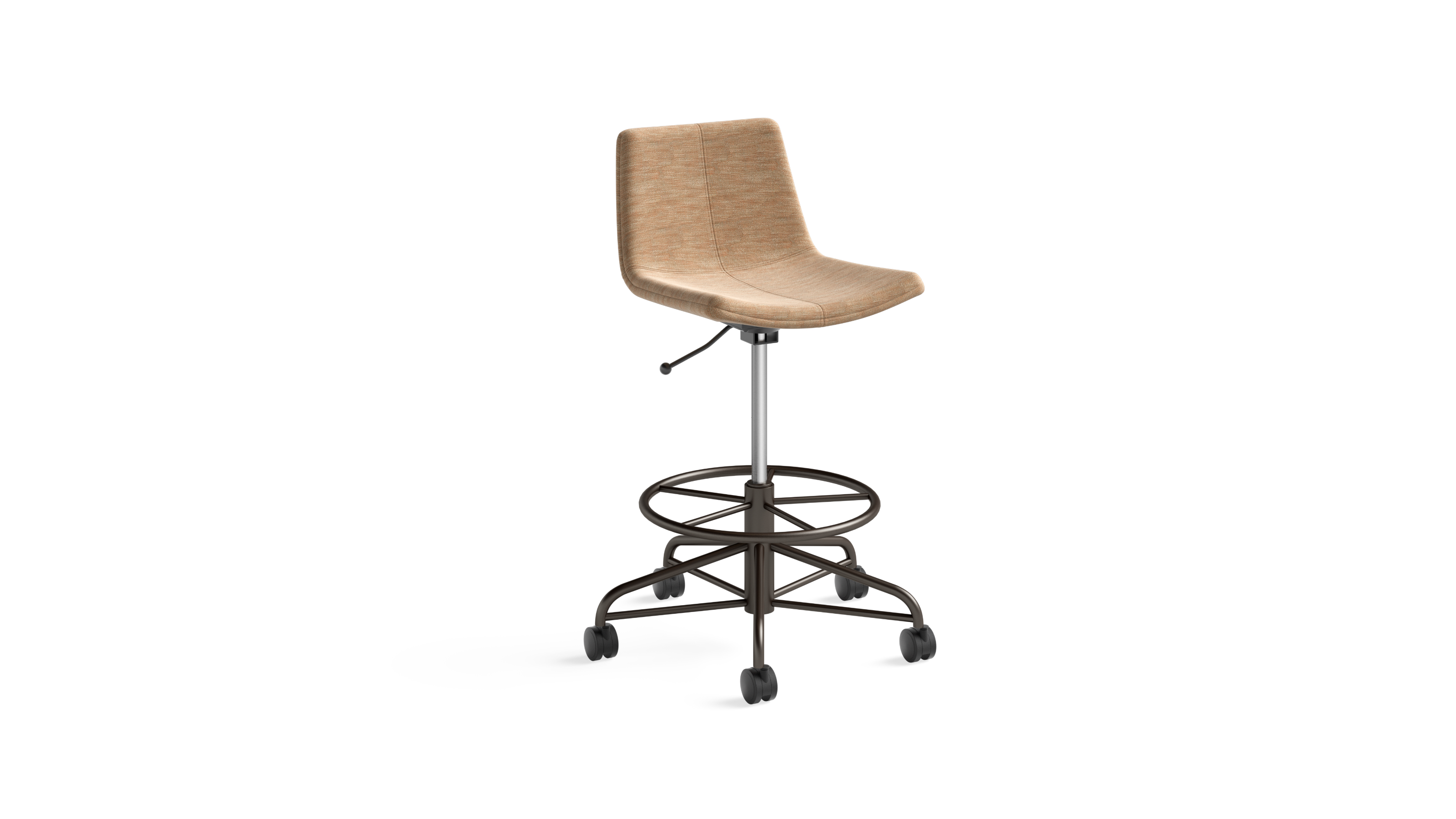 height adjustable stool on wheels