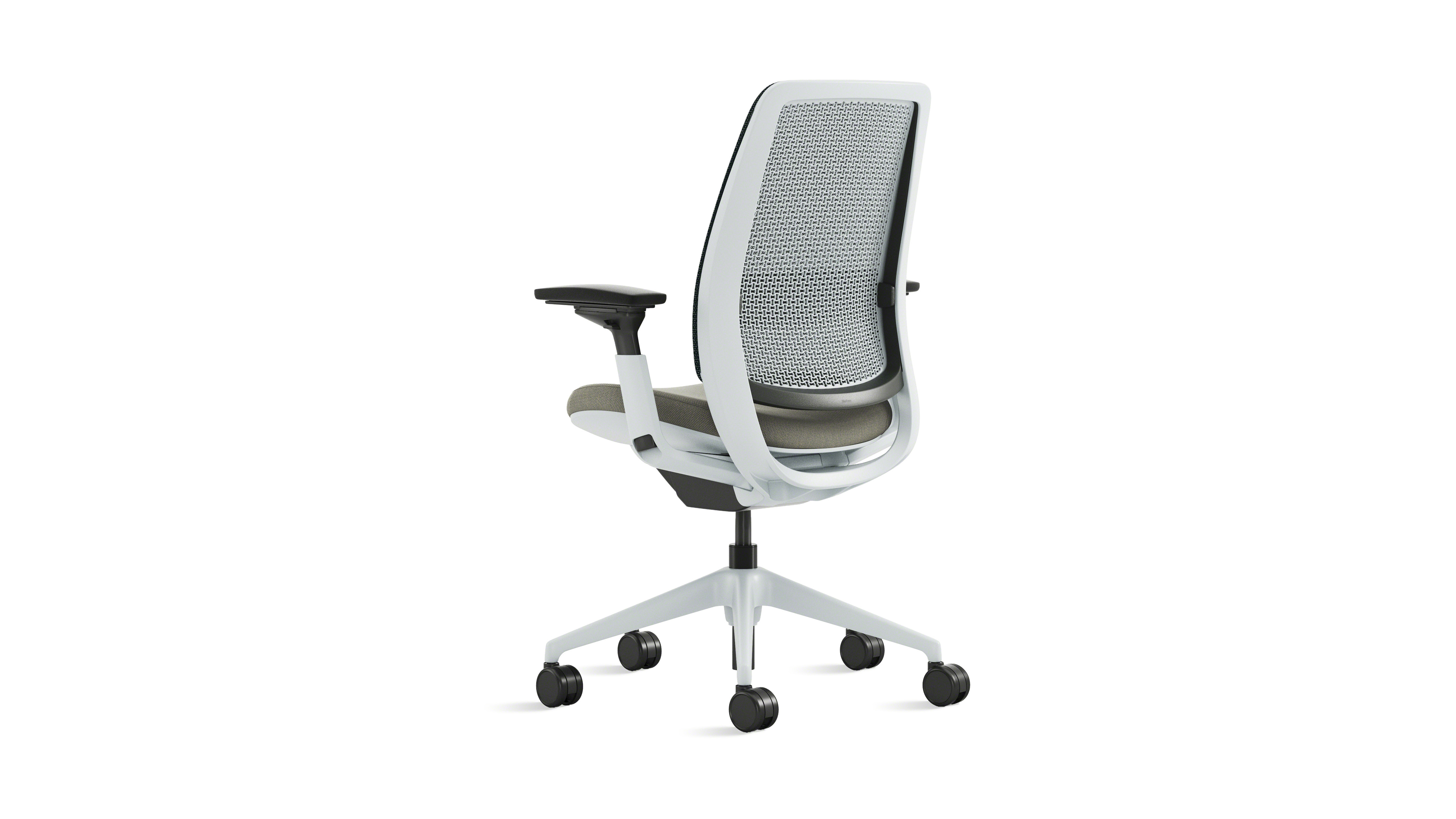 A gray Steelcase Series 2 Chair on white background