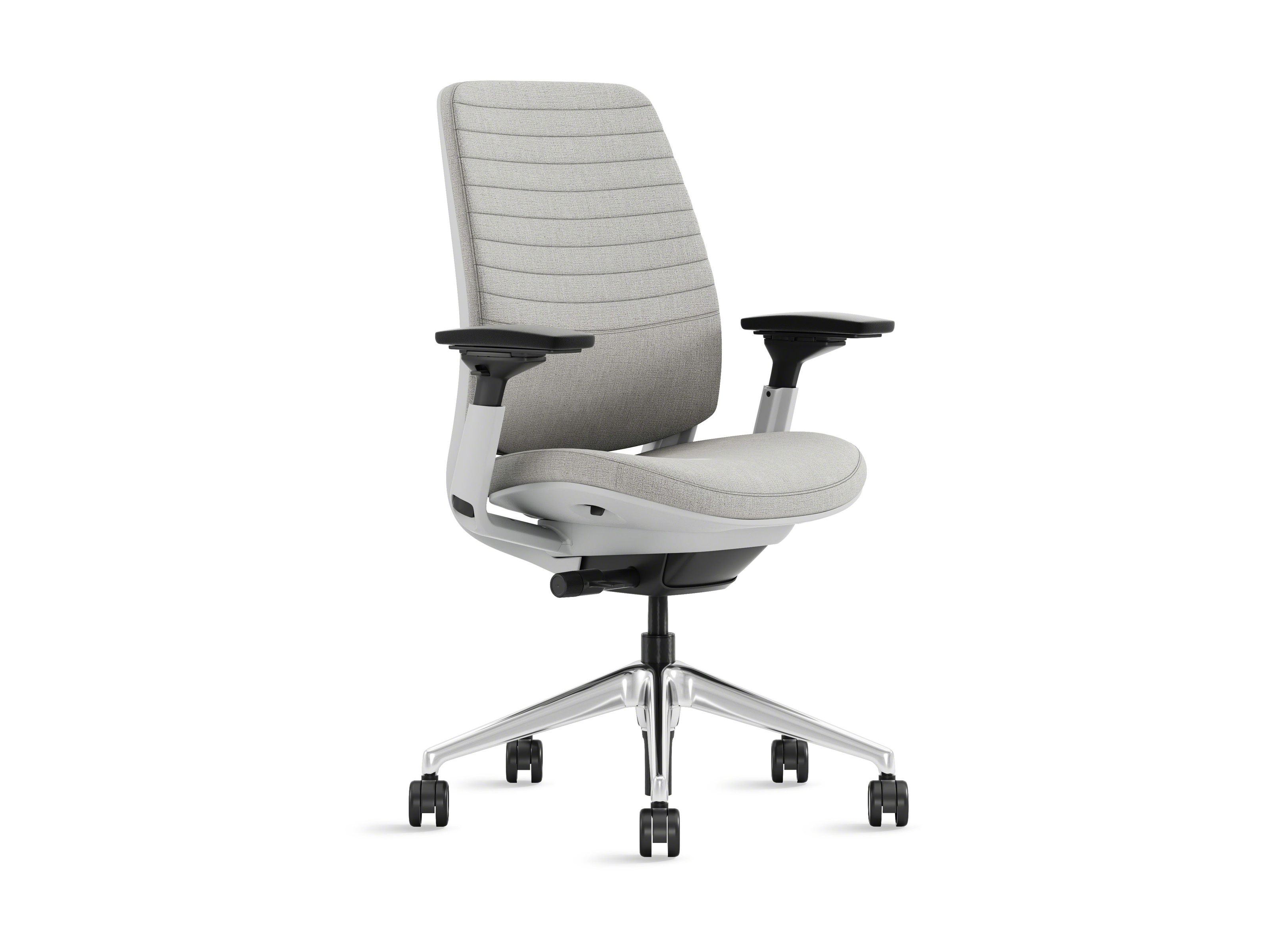 A gray Steelcase Series 2 task chair on white background