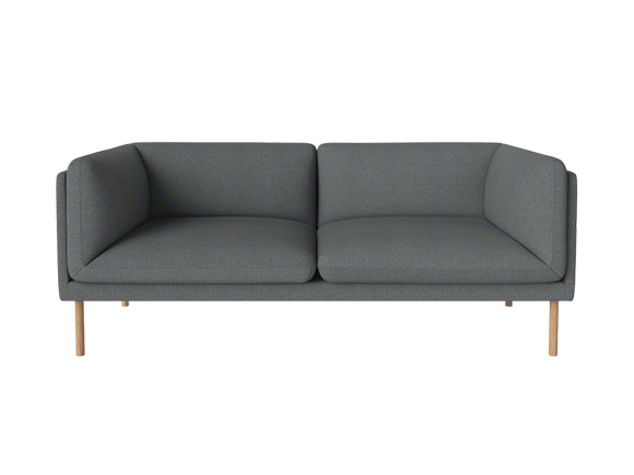 Gray paste sofa on white background