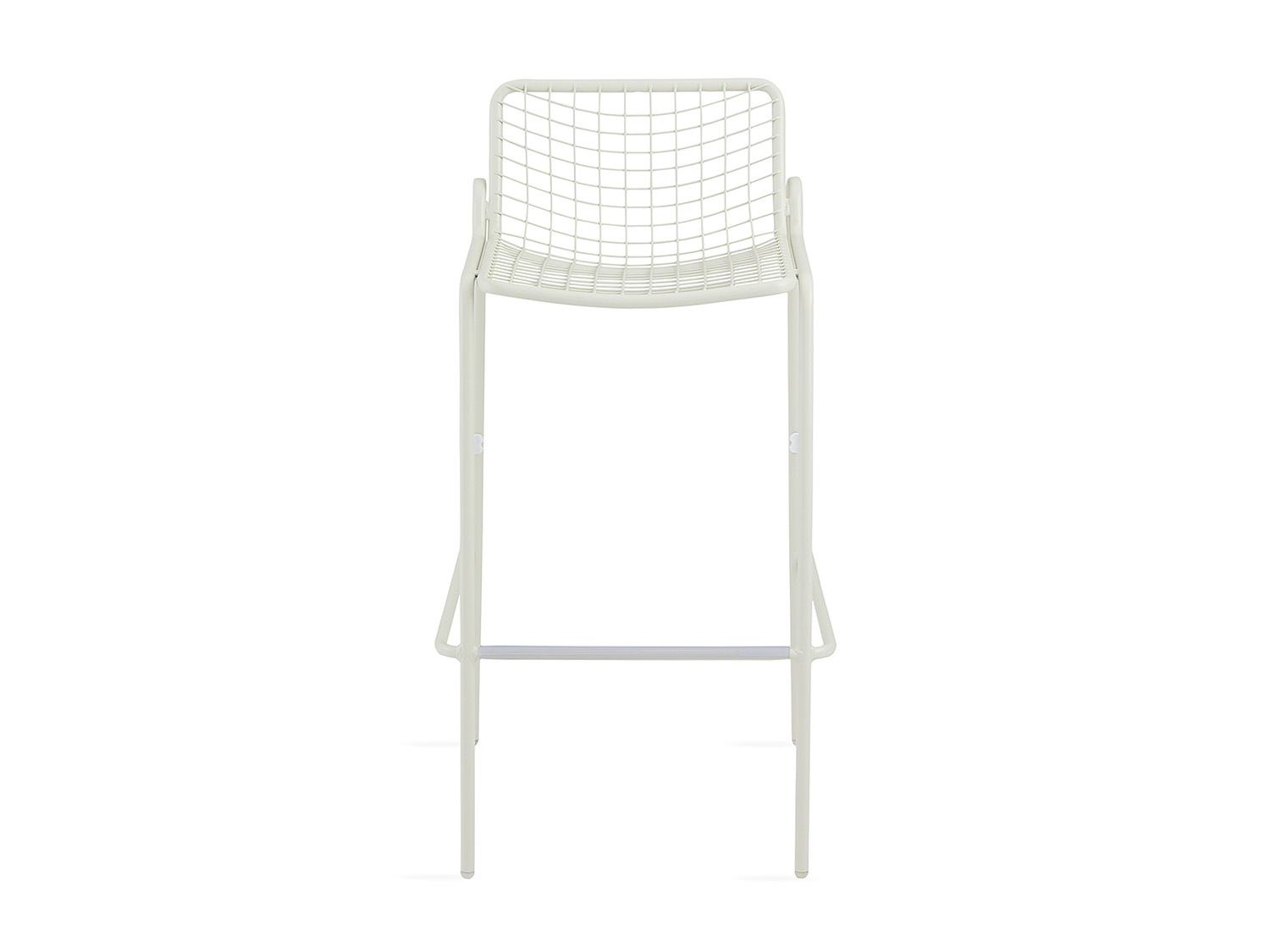 White Coalesse EMU Rio Barstool on white background