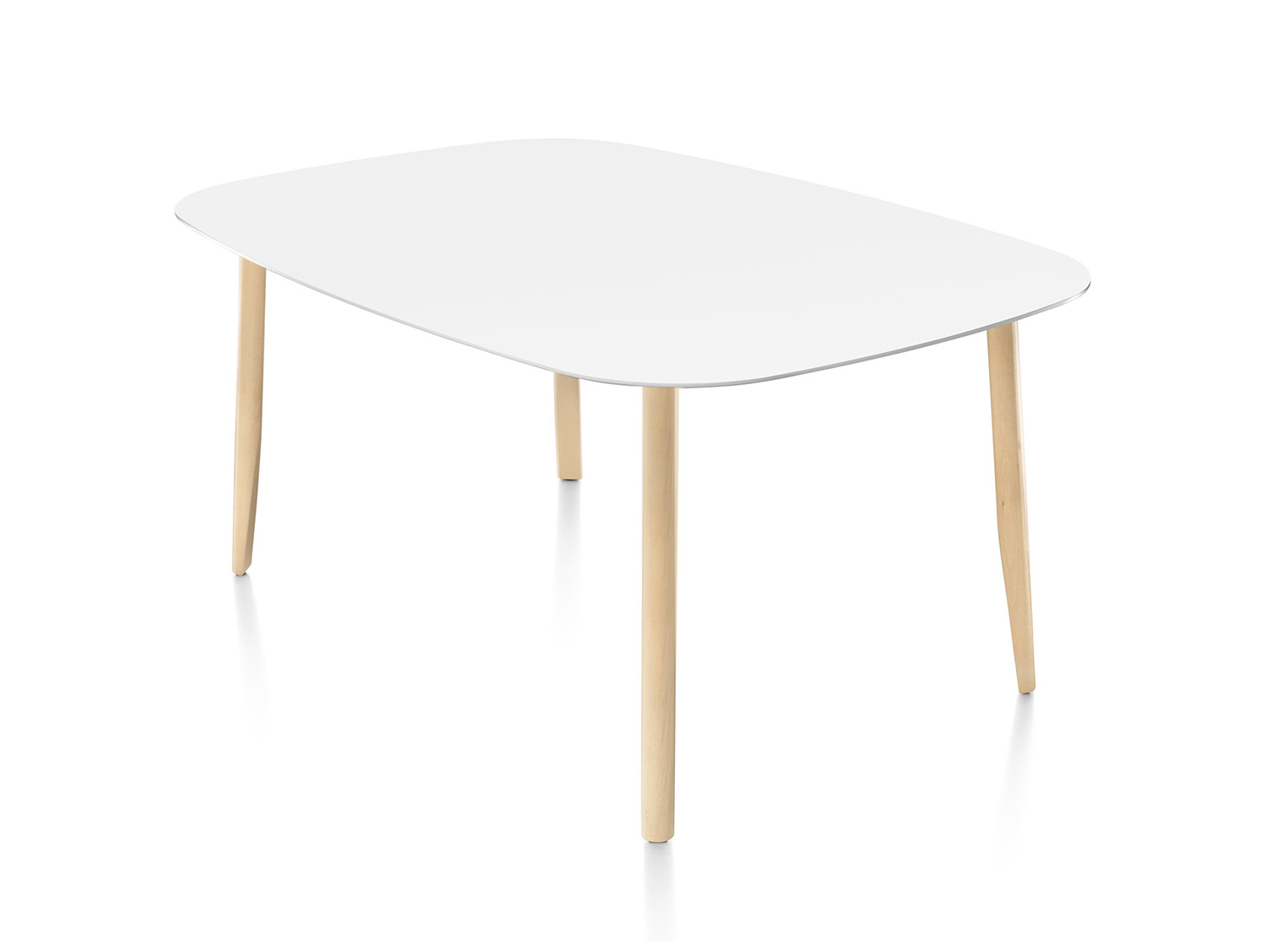 White Mattiazzi Branca Table on white background
